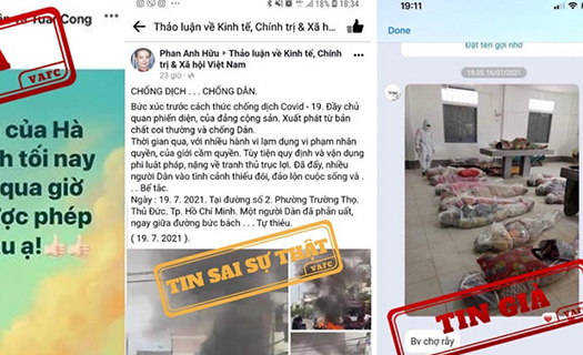 Đưa và chia sẻ tin giả là hành động phá hoại công cuộc phòng chống dịch Covid-19
